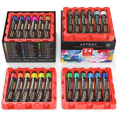 Arteza® 24 Color Acrylic Paint Set
