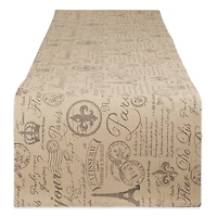 DII® 72" French Flourish Print Table Runner