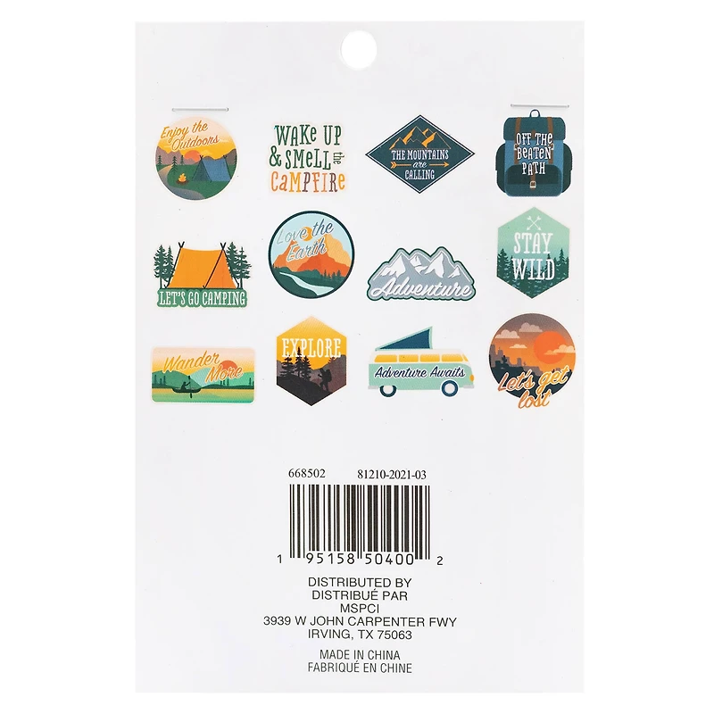 Adventure Die Cut Stickers by Recollections™