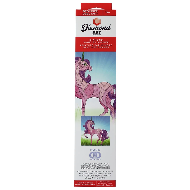 Diamond Art® Stain Glass Unicorn Beginner Kit