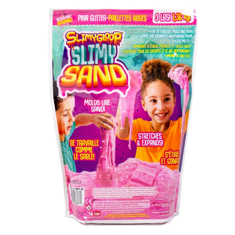 SlimyGloop® 3 lb. Pink Glitter Slimy Sand™