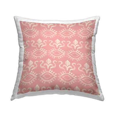 Stupell Industries Pink Abstract Spiritual Eye Pattern Throw Pillow, 18" x 18"