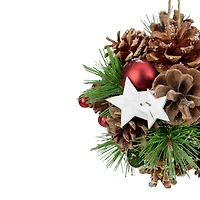 6" Pine Cones, Stars & Balls Ornament