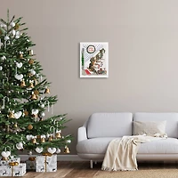 Stupell Industries Merry Christmas Holiday Stairway Canvas Wall Art