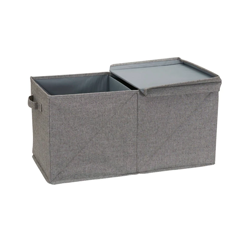 Household Essentials Fabric Storage Bin with Lid (Jumbo)