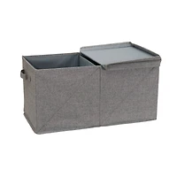Household Essentials Fabric Storage Bin with Lid (Jumbo)