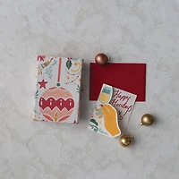 Hello Honey® Handmade Printed Recycled Paper Christmas Card Set with Holiday Icons