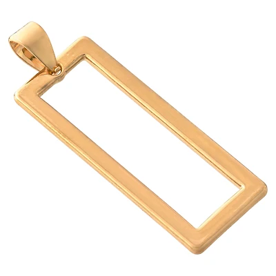 Gold Open Rectangle Pendant by Bead Landing™