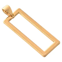 Gold Open Rectangle Pendant by Bead Landing™