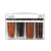 Halloween Pumpkins & Spiders Mixed 4-Piece Glitter Set by Recollections™