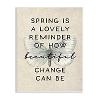Stupell Industries How Beautiful Change Can Be Quote Spring Butterfly Wall Plaque