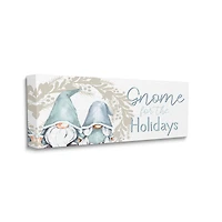 Stupell Industries Gnome For The Holidays Phrase Canvas Wall Art
