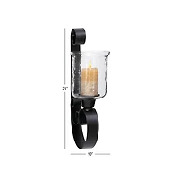 Black Iron Traditional Candle Wall Sconce