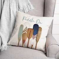 Paddle On Throw Pillow