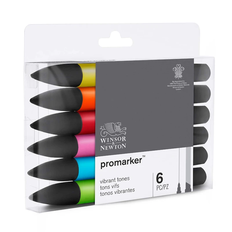 Winsor & Newton® ProMarker™ Vibrant Tones 6 Marker Set