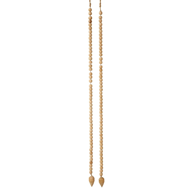Hello Honey® Wood Bead Strand with Decorative Wood Bead Drop