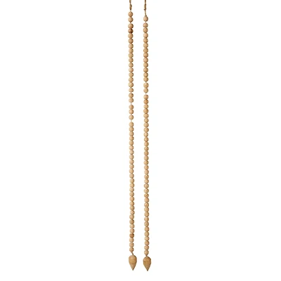 Hello Honey® Wood Bead Strand with Decorative Wood Bead Drop