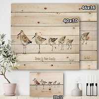 Designart - Pebbles and Sandpipers Family