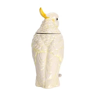 Hello Honey® 9.25" White Ceramic Cockatoo Jar