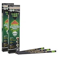 Dixon® Tri-Conderoga™ #2 Pencils with Sharpener, 2 Packs of 12