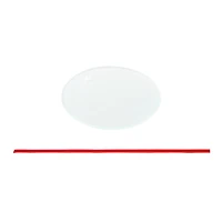 3" Round Clear Frosted Glass Sublimation Ornaments, 3ct. by Make Market®