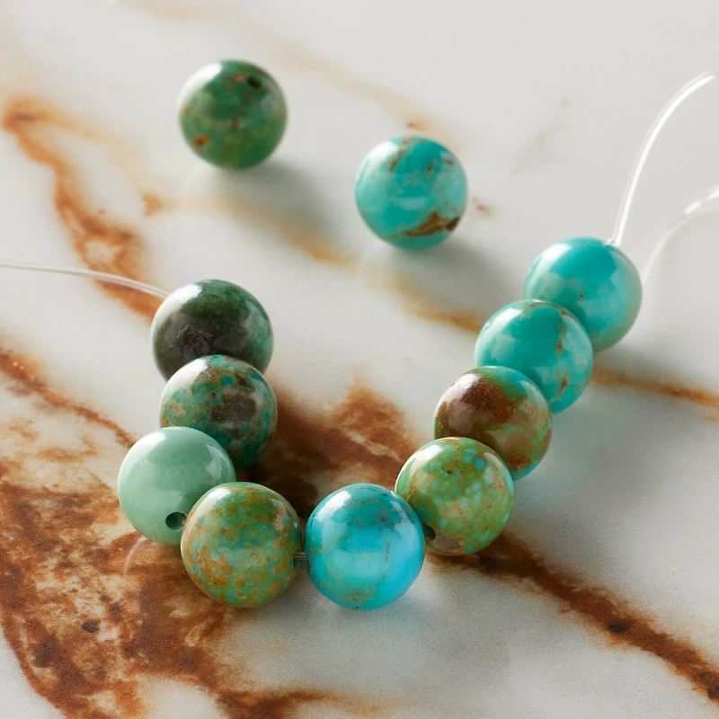 Turquoise Round Beads, 7.5mm by Bead Landing™