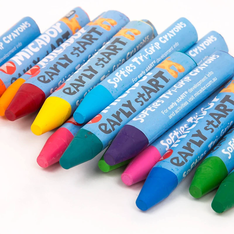 Micador® early stART® SoftiTri-Grip Crayons