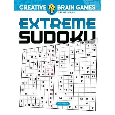 Dover Publications Creative Brain Games Extreme Sudoku Book