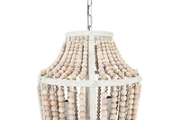 Hello Honey® 27" Metal Chandelier With Wood Beads