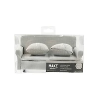 Miniature Gray Textured Couch by Make Market®