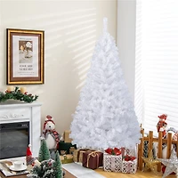 Costway 6ft. Unlit White Pine Artificial Christmas Tree