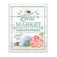Stupell Industries Local Market Wooden Wall Plaque