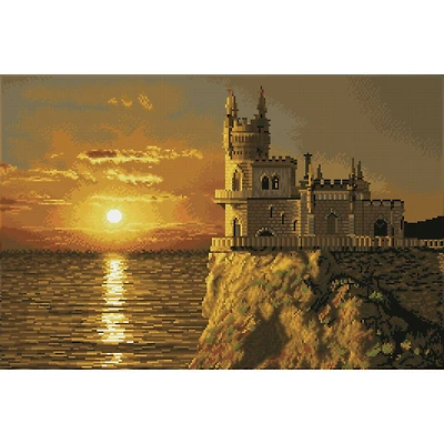 Diamond Dotz® Intermediate Swallow's Nest Castle Diamond Facet Art Kit