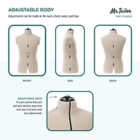 Dritz® Mr. Tailor Male Dress Form with Adjustable Tri-Pod Stand