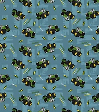 John Deere Slogans Cotton Fabric
