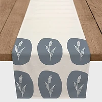 72" Wheat Branch Blob Poly Twill Table Runner