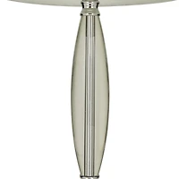 CosmoLiving by Cosmopolitan Clear Crystal Transparent Base Table Lamp with Drum Shade 15" x 15" x 29"