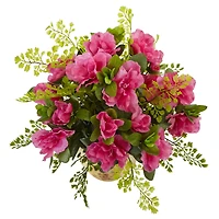 13" Azalea & Maidenhair Fern with Planter