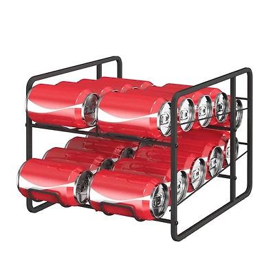 NEX™ 12oz. 20-Can Capacity Black Beverage Organizer and Dispenser