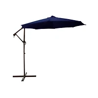 10ft. Navy Blue Off-Set Outdoor Patio Umbrella