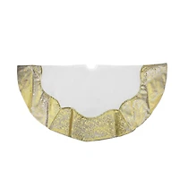 48" Metallic Gold Flourish Tree Skirt