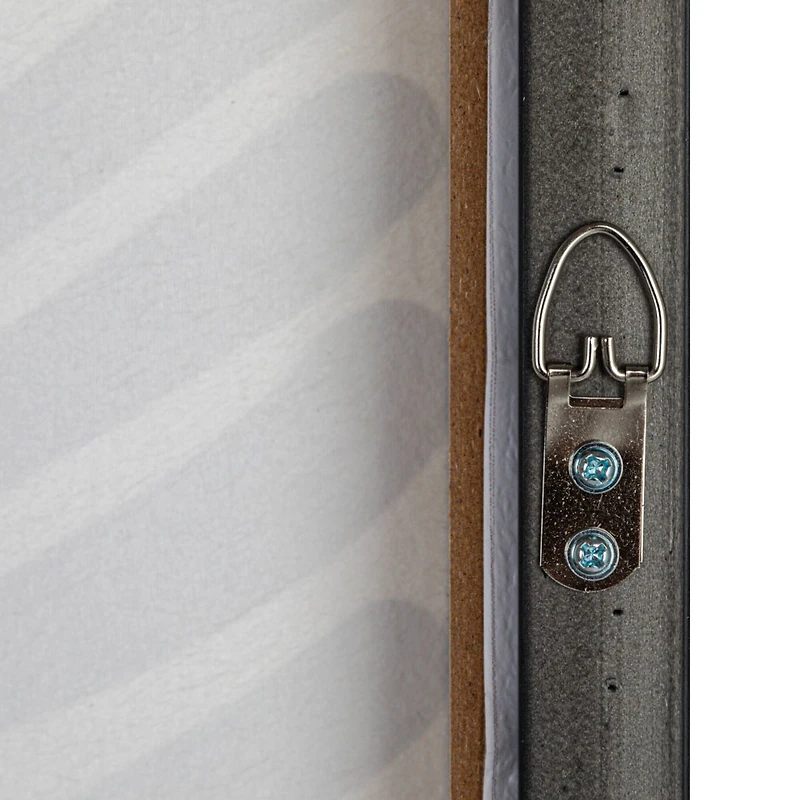 Hello Honey® 36.5" Black & Cream Abstract Lines Framed Wall Decoration