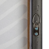 Hello Honey® 36.5" Black & Cream Abstract Lines Framed Wall Decoration