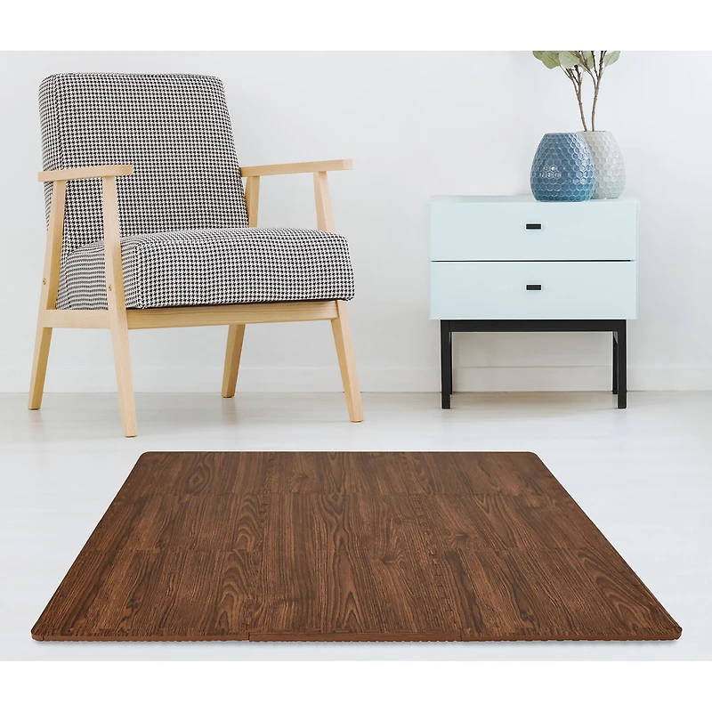 FloorPops Craftsman Interlocking Floor Tiles