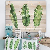 Designart - Tropical Banana Leaves Set