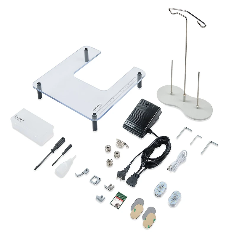 Barracuda™ Fit 500BW Straight Stitch Portable Walking Foot Sewing Machine for Heavy Material