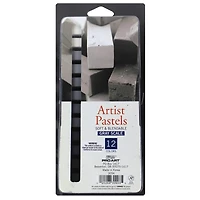 Pro Art® Gray Scale 12 Piece Square Artist Pastels