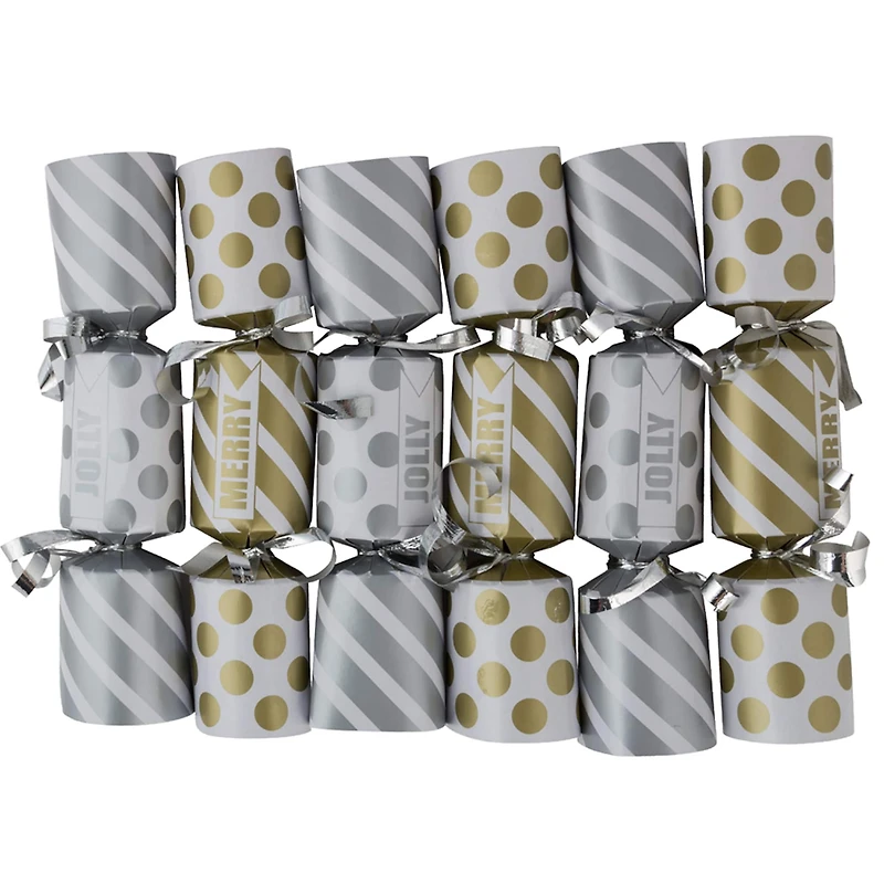 JAM Paper Classic English Christmas Crackers, 6ct.