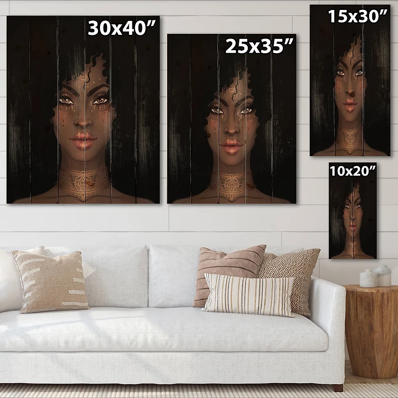 Designart - Portrait of African American Woman II