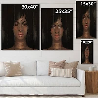 Designart - Portrait of African American Woman II